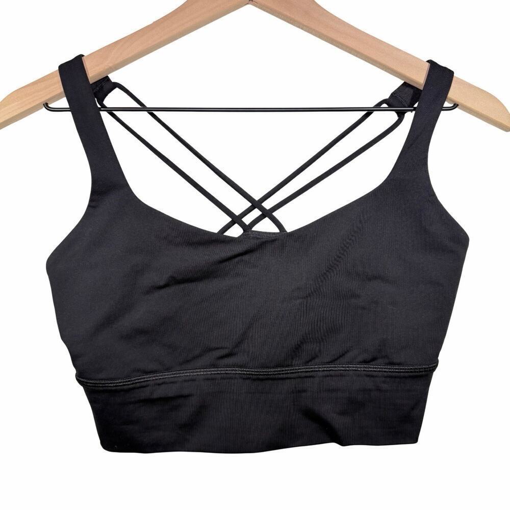 Lululemon Free To Be Bra Long Line Bra Black Women's